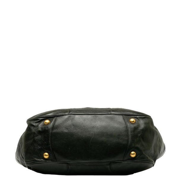 プラダ ハンドバッグ BR2535 ブラック レザー レディース PRADA 【中古】