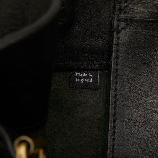 マルベリー ベイズウォーター ハンドバッグ ブラック レザー レディース MULBERRY 【中古】