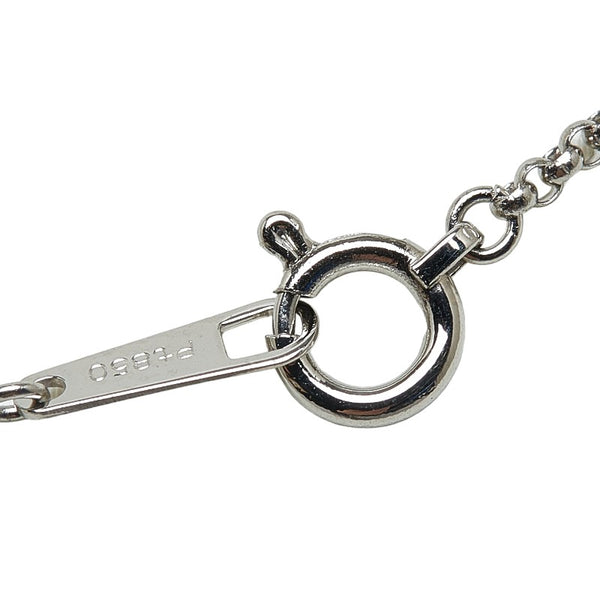 Pt900 プラチナ Pt850 プラチナ ダイヤ1.01ct 十字架 クロス ネックレス レディース 【中古】