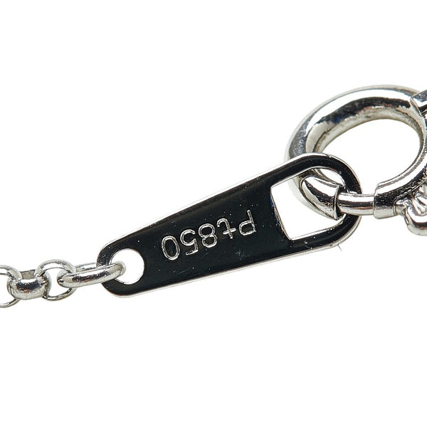 Pt900 プラチナ Pt850 プラチナ ダイヤ1.01ct 十字架 クロス ネックレス レディース 【中古】