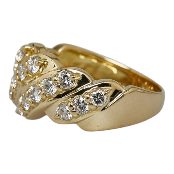 K18YG イエローゴールド ダイヤ1.00ct リング 指輪 レディース 11.5号 【中古】