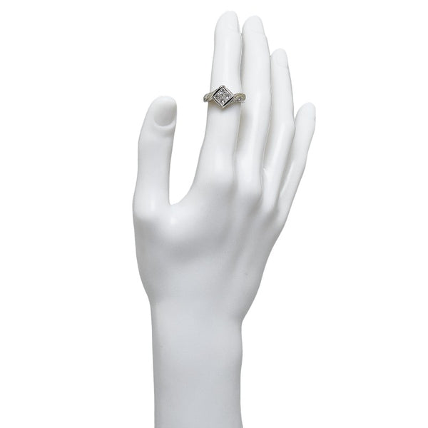 Pt900 プラチナ ダイヤ1.00ct リング 指輪 レディース 13号 【中古】