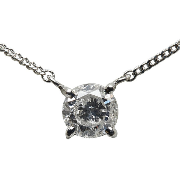 Pt900 プラチナ Pt850 プラチナ ダイヤ0.70ct ネックレス レディース 【中古】