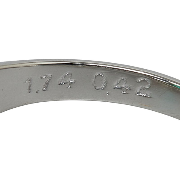 Pt900 プラチナ エメラルド1.74ct ダイヤ0.42ct スクエア リング 指輪 レディース 12.5号 【中古】
