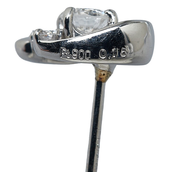Pt900 プラチナ ダイヤ0.30ct ピアス レディース 【中古】