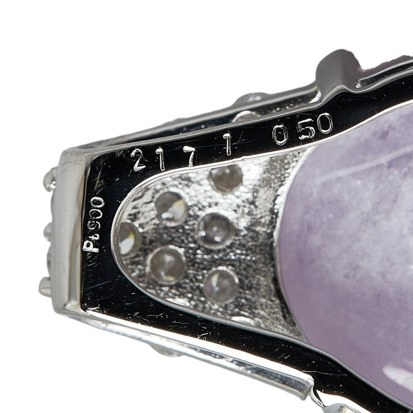 Pt900 プラチナ ラベンダーヒスイ21.71ct ダイヤ0.50ct ペンダントトップ レディース 【中古】