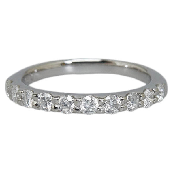 Pt900 プラチナ ダイヤ0.30ct ハーフエタニティー リング 指輪 レディース 1号 【中古】