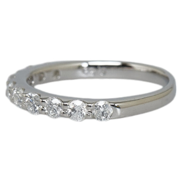Pt900 プラチナ ダイヤ0.30ct ハーフエタニティー リング 指輪 レディース 1号 【中古】