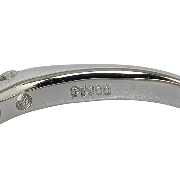 Pt900 プラチナ ダイヤ0.30ct ハーフエタニティー リング 指輪 レディース 1号 【中古】