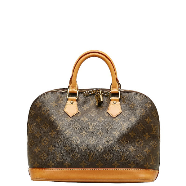 ルイ ヴィトン モノグラム アルマ ハンドバッグ M51130 ブラウン PVC レザー レディース LOUIS VUITTON 【中古】