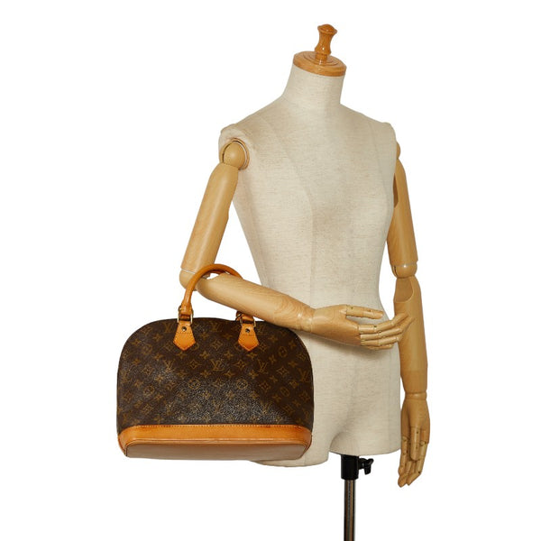 ルイ ヴィトン モノグラム アルマ ハンドバッグ M51130 ブラウン PVC レザー レディース LOUIS VUITTON 【中古】