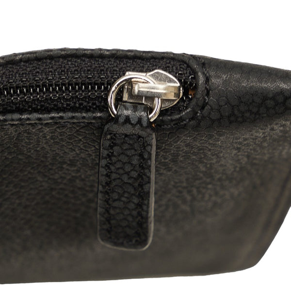 シャネル カメリア チェーン ショルダーバッグ ブラック グリーン レザー ヌバック レディース CHANEL 【中古】