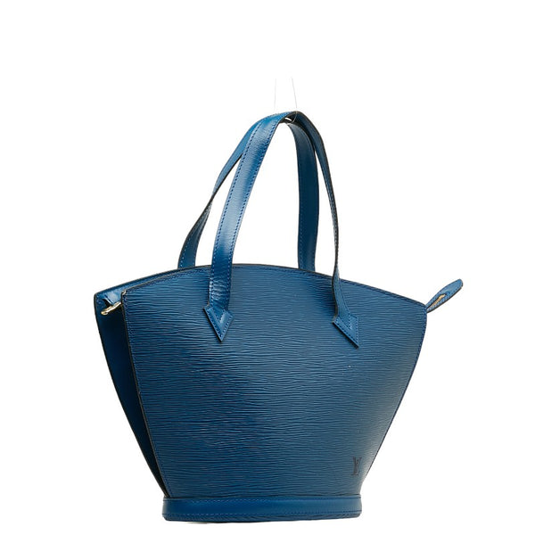ルイ ヴィトン エピ サンジャック ハンドバッグ M52275 トレドブルー レザー レディース LOUIS VUITTON 【中古】