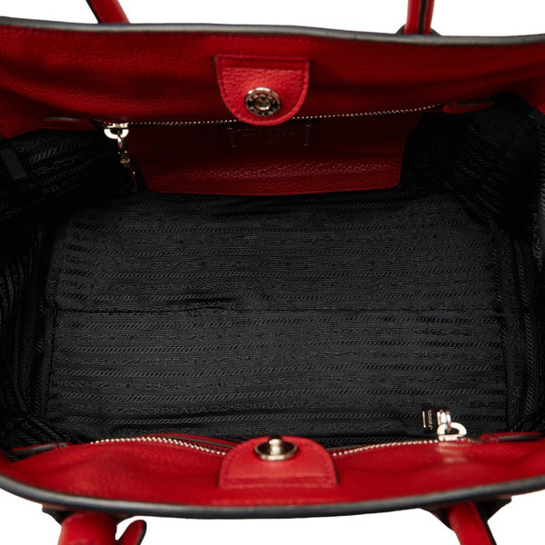 プラダ ハンドバッグ ショルダーバッグ 2WAY BN2795 レッド レザー レディース PRADA 【中古】