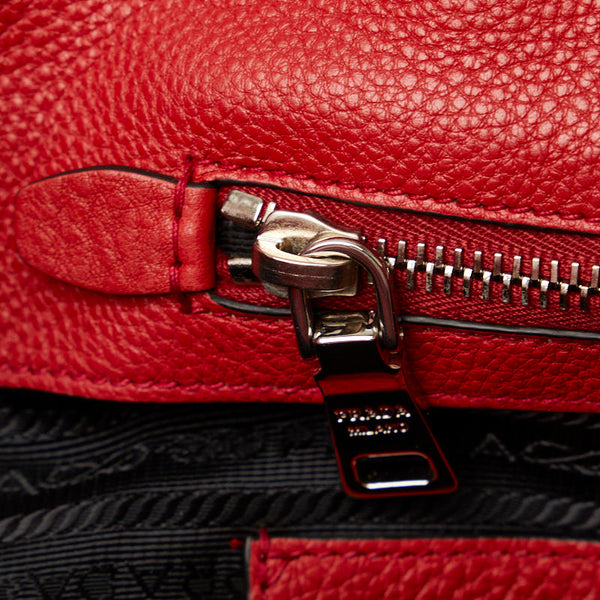 プラダ ハンドバッグ ショルダーバッグ 2WAY BN2795 レッド レザー レディース PRADA 【中古】