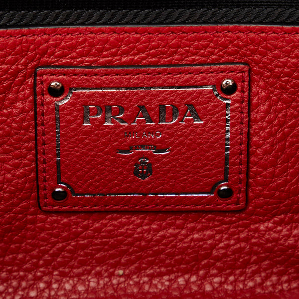 プラダ ハンドバッグ ショルダーバッグ 2WAY BN2795 レッド レザー レディース PRADA 【中古】