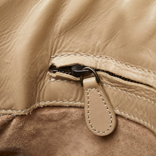 ボッテガヴェネタ イントレチャート ハンドバッグ グレー レザー レディース BOTTEGAVENETA 【中古】