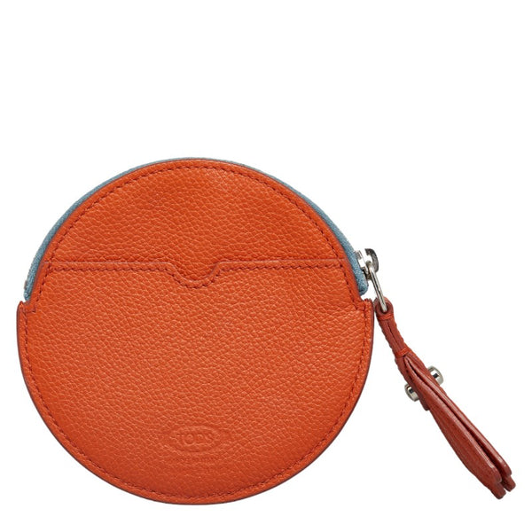トッズ タツノオトシゴ コインケース オレンジ マルチカラー レザー レディース TOD’S 【中古】