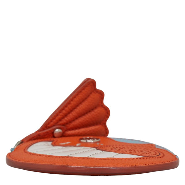 トッズ タツノオトシゴ コインケース オレンジ マルチカラー レザー レディース TOD’S 【中古】
