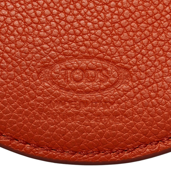 トッズ タツノオトシゴ コインケース オレンジ マルチカラー レザー レディース TOD’S 【中古】