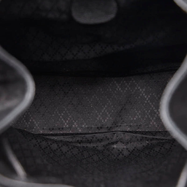 グッチ バンブー リュック バックパック 003 2058 0016 ブラック レザー スウェード レディース GUCCI 【中古】