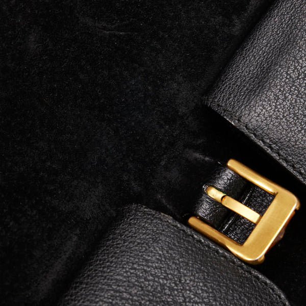 グッチ バンブー リュック バックパック 003 2058 0016 ブラック レザー スウェード レディース GUCCI 【中古】