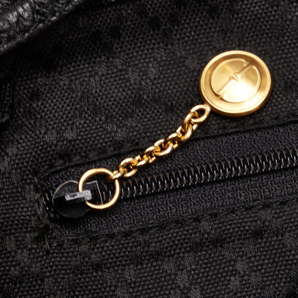 グッチ バンブー リュック バックパック 003 2058 0016 ブラック レザー スウェード レディース GUCCI 【中古】