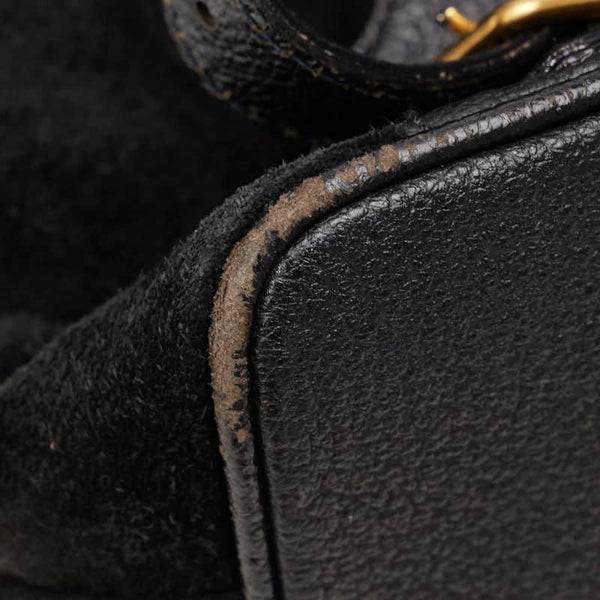 グッチ バンブー リュック バックパック 003 2058 0016 ブラック レザー スウェード レディース GUCCI 【中古】