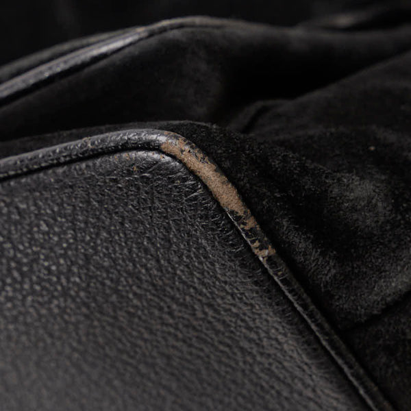 グッチ バンブー リュック バックパック 003 2058 0016 ブラック レザー スウェード レディース GUCCI 【中古】