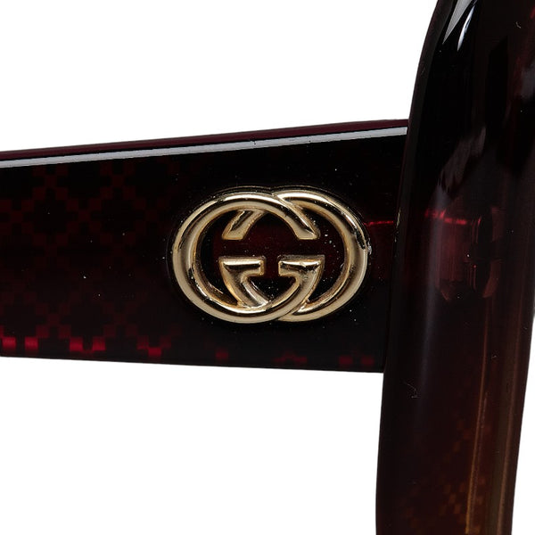 グッチ ディアマンテ グラデーション サングラス GG3593 F S ブラウン マルチカラー プラスチック レディース GUCCI 【中古】