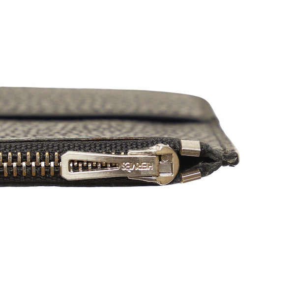 エルメス ドゴンGM 長財布 ロングウォレット ブラック トゴ メンズ HERMES 【中古】