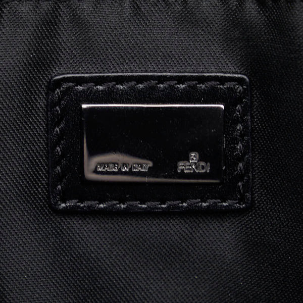 フェンディ ズッキーノ ハンドバッグ 8BH134 ブラック キャンバス レザー レディース FENDI 【中古】