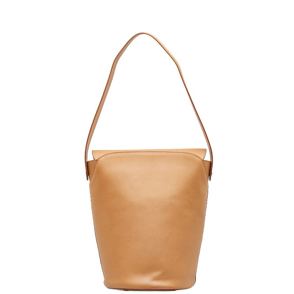 サルヴァトーレフェラガモ ワンショルダーバッグ AQ-21 0877 ベージュ レザー レディース Salvatore Ferragamo 【中古】