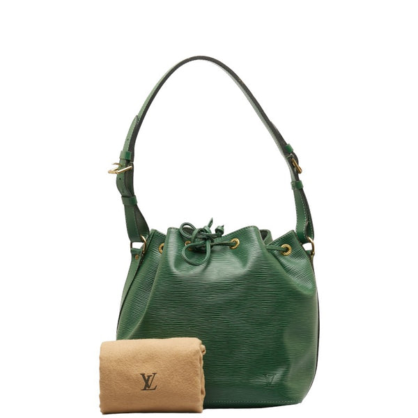 ルイ ヴィトン エピ プチノエ ショルダーバッグ M44104 ボルネオグリーン レザー レディース LOUIS VUITTON 【中古】