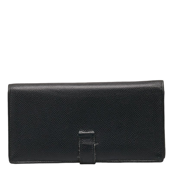エルメス ベアンスフレ 長財布 ブラック ヴォーエプソン レディース HERMES 【中古】