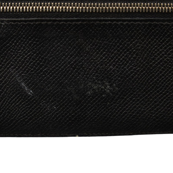 エルメス ベアンスフレ 長財布 ブラック ヴォーエプソン レディース HERMES 【中古】