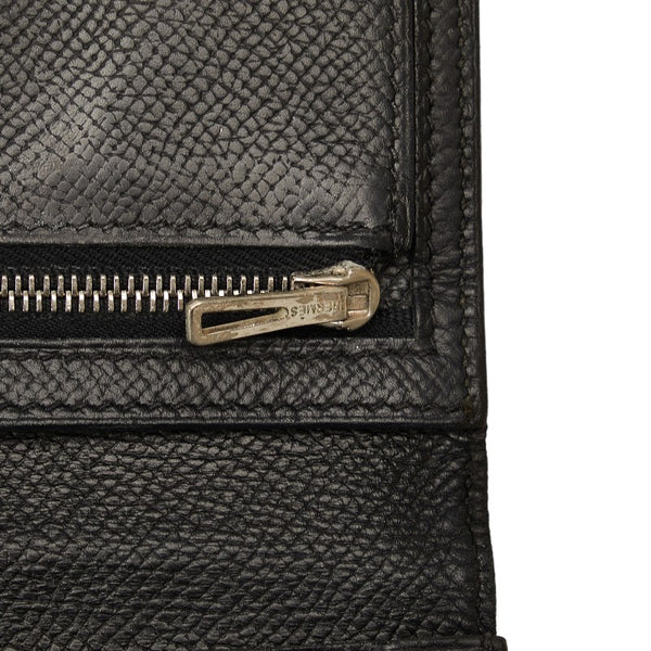 エルメス ベアンスフレ 長財布 ブラック ヴォーエプソン レディース HERMES 【中古】