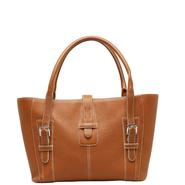 ロエベ ハンドバッグ トートバッグ ブラウン レザー レディース LOEWE 【中古】