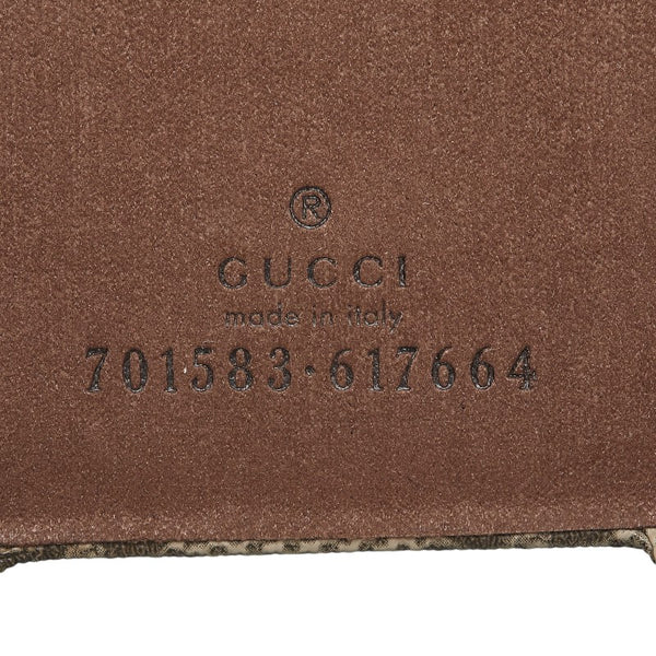 グッチ GGスプリーム iPhone 13Pro スマホケース 701583 ベージュ ブラウン PVC レザー レディース GUCCI 【中古】