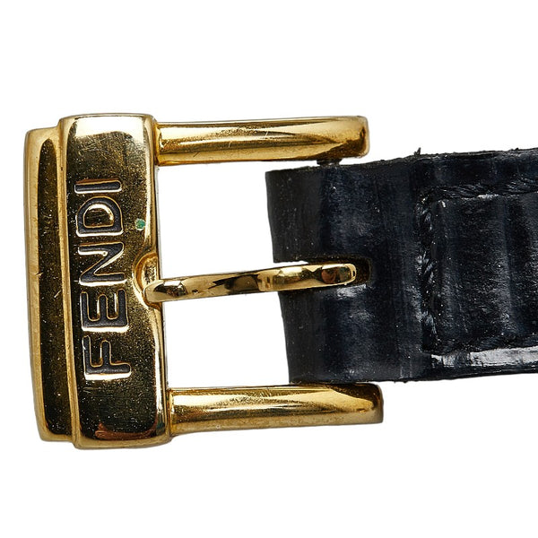 フェンディ カメレオン チェンジベルト5色 腕時計 640L クオーツ シルバー文字盤 メッキ レザー レディース FENDI 【中古】
