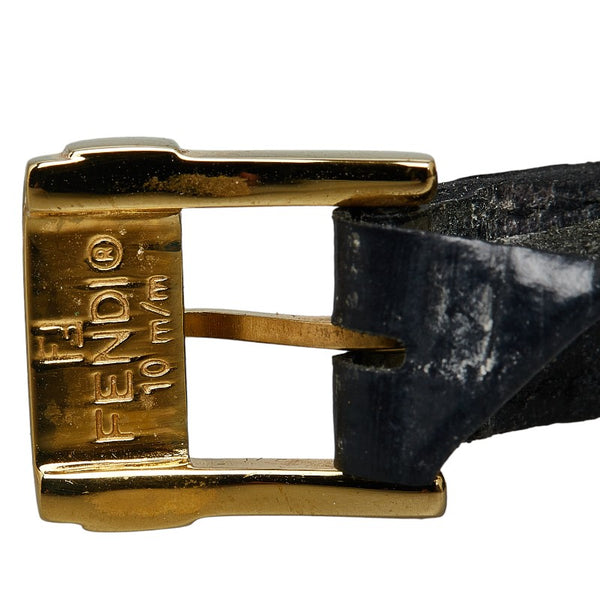 フェンディ カメレオン チェンジベルト5色 腕時計 640L クオーツ シルバー文字盤 メッキ レザー レディース FENDI 【中古】