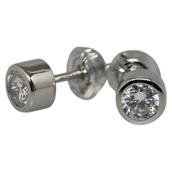 Pt900 プラチナ ダイヤ0.616ct ピアス レディース 【中古】