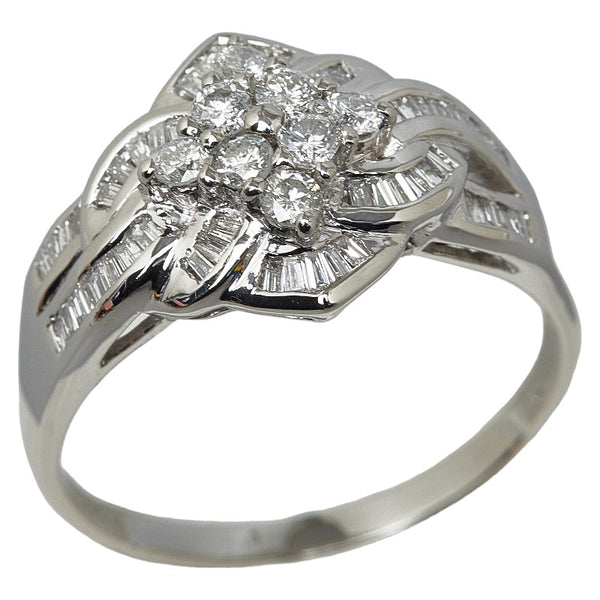 Pt900 プラチナ ダイヤ1.00ct リング 指輪 レディース 25号 【中古】