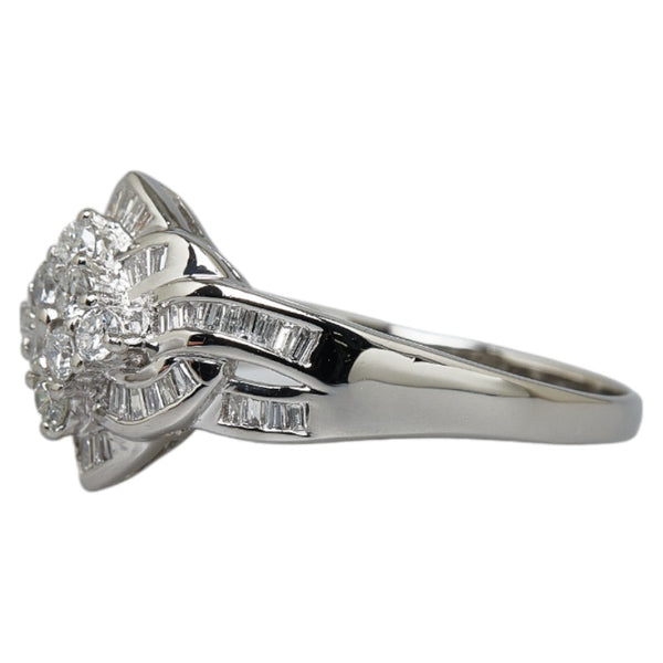 Pt900 プラチナ ダイヤ1.00ct リング 指輪 レディース 25号 【中古】