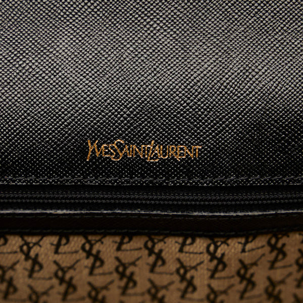 サンローラン 斜め掛け ショルダーバッグ ブラック レザー レディース SAINT LAURENT 【中古】