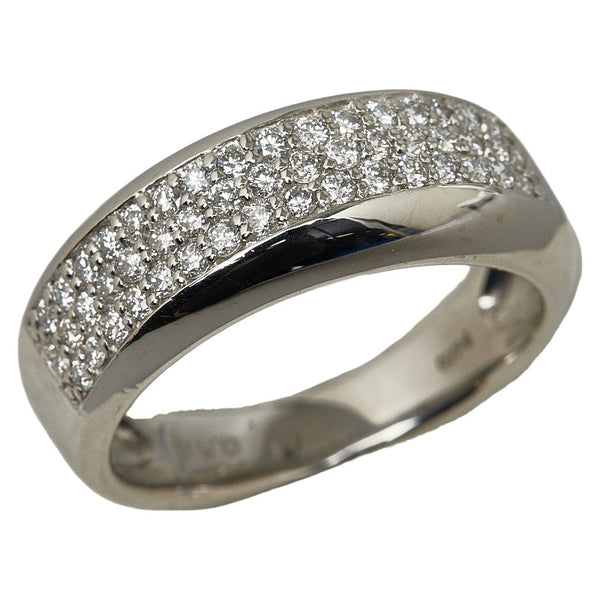 Pt900 プラチナ ダイヤ0.50ct パヴェ リング 指輪 レディース 12.5号 【中古】