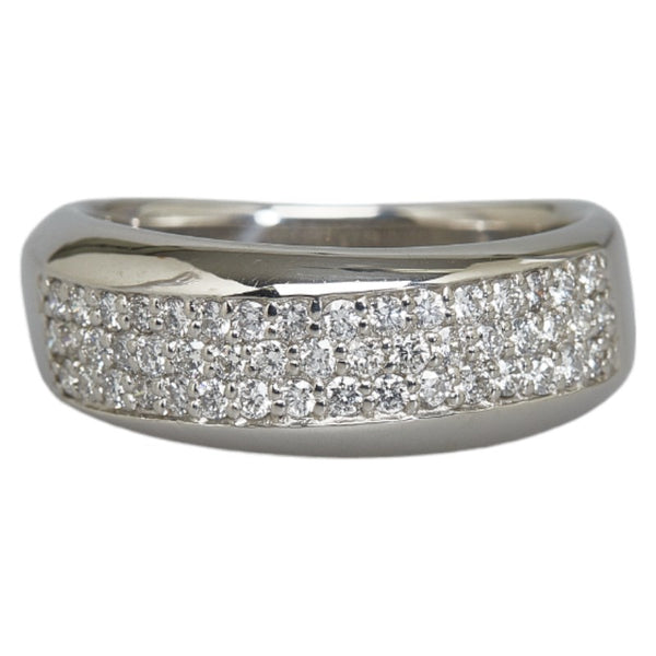 Pt900 プラチナ ダイヤ0.50ct パヴェ リング 指輪 レディース 12.5号 【中古】