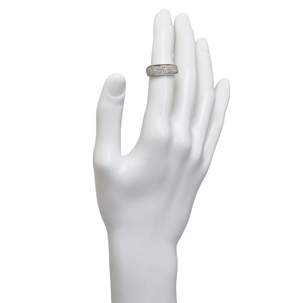 Pt900 プラチナ ダイヤ0.50ct パヴェ リング 指輪 レディース 12.5号 【中古】