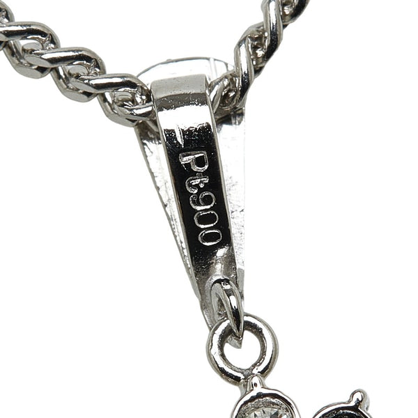 Pt900 プラチナ Pt850 プラチナ ルビー1.17ct ダイヤ0.44ct ペンダントネックレス レディース 【中古】