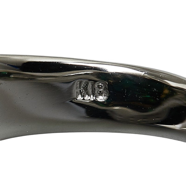 Pt900 プラチナ K18 ゴールド コンビ グリーントルマリン11.12ct ダイヤ0.22ct リング 指輪 レディース 12号 【中古】